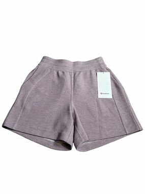 NWT Lululemon Scuba High-Rise Short 5" *Waffle (Heathered Porcelain Pink) XS